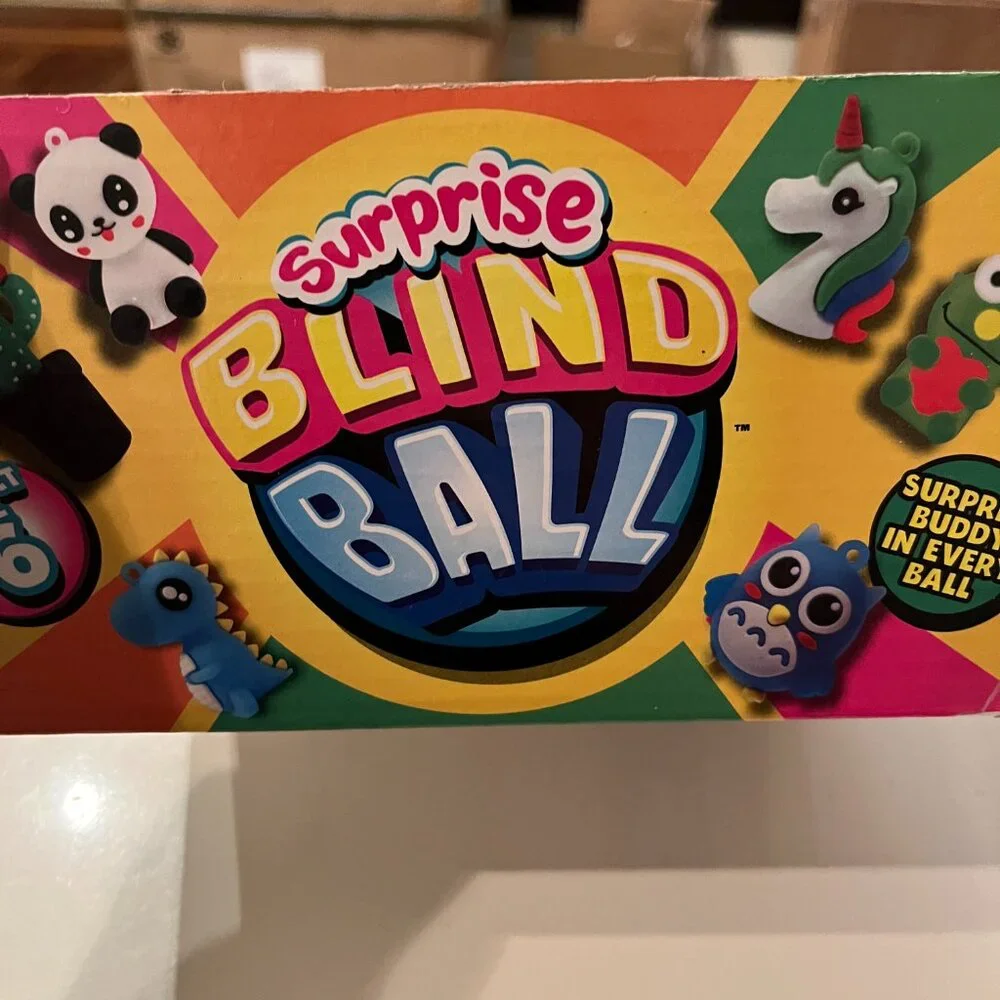 Surprise Fun Blind Ball Toy Lot 24 Mini Mystery Plastic Balls Kids Toys‎ Ages 3+